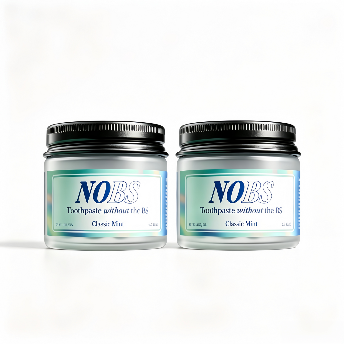 NOBS (No Bad Stuff) Toothpaste Tablets - Nano Hydroxyapatite, Fluoride & Plastic Free, Eco & Travel Friendly - Remineralize with NHA.  