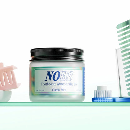 NOBS (No Bad Stuff) Toothpaste Tablets - Nano Hydroxyapatite, Fluoride & Plastic Free, Eco & Travel Friendly - Remineralize with NHA.  