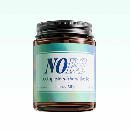 NOBS (No Bad Stuff) Toothpaste Tablets - Nano Hydroxyapatite, Fluoride & Plastic Free, Eco & Travel Friendly - Remineralize with NHA.  